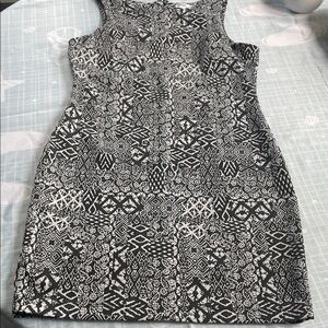 Emerald Sundae Black and White Geometric Mini Dress